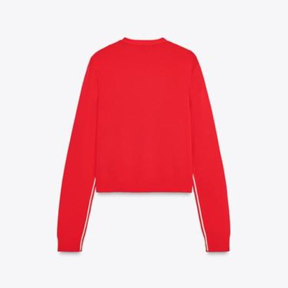 ZARA KNIT CARDIGAN WITH SIDE TRIMS SIZE M 9598/025/600 - Picture 6 of 6